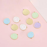 10pcs Smile Face Charm DIY Jewelry Making Finding