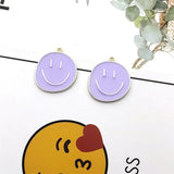 10pcs Smile Face Charm DIY Jewelry Making Finding