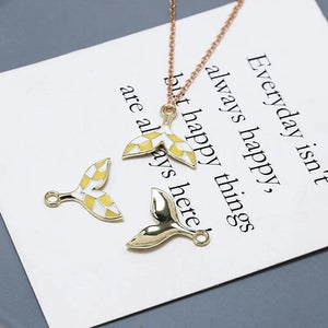 10pcs Mermaid Whale Tails Charm DIY Earring Necklace Keychain Findings