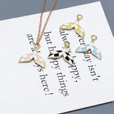 10pcs Mermaid Whale Tails Charm DIY Earring Necklace Keychain Findings