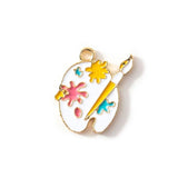 Cartoon Palette Charm for DIY Jewelry Making