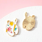 Cartoon Palette Charm for DIY Jewelry Making