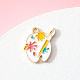 Cartoon Palette Charm for DIY Jewelry Making