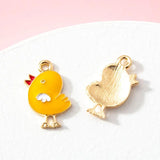 10pcs Chick Animal Charm DIY Necklace Earring Keychain Bracelet Gift