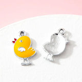 10pcs Chick Animal Charm DIY Necklace Earring Keychain Bracelet Gift