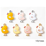 10pcs Chick Animal Charm DIY Necklace Earring Keychain Bracelet Gift