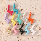 10pcs Cartoon 3D Balloon Rabbit Charms Pendant DIY Jewelry Making