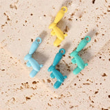 10pcs Cartoon 3D Balloon Rabbit Charms Pendant DIY Jewelry Making