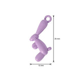 10pcs Cartoon 3D Balloon Rabbit Charms Pendant DIY Jewelry Making