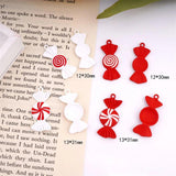 10pcs Red Sweets Candy Charm for DIY Necklace Earring
