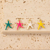 10pcs Nautical Starfish Charm DIY Jewelry Making Accessories