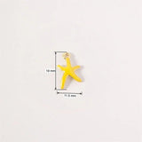 10pcs Nautical Starfish Charm DIY Jewelry Making Accessories