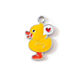 10pcs Duck Charm for DIY Crafting Gift Necklace Earring Keychain Bracelet