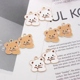 10pcs Bear Charm For DIY Necklace Earring Keychain Animal Charms