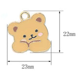 10pcs Bear Charm For DIY Necklace Earring Keychain Animal Charms