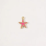 10pcs Cartoon Nautical Starfish Charm for DIY Jewelry Making