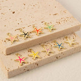 10pcs Cartoon Nautical Starfish Charm for DIY Jewelry Making
