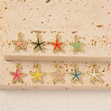 10pcs Cartoon Nautical Starfish Charm for DIY Jewelry Making