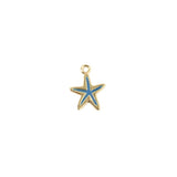 10pcs Cartoon Nautical Starfish Charm for DIY Jewelry Making