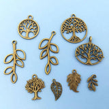 20pcs Alloy Tree Of Life Charms for DIY Necklace Earrings