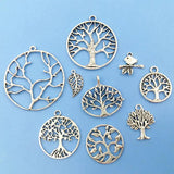 20pcs Alloy Tree Of Life Charms for DIY Necklace Earrings