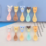 10Pcs Cartoon Spoon Fork Charms for Jewelry Making Resin