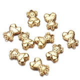 10Pcs Steel Bear Charms Stainless Heart for Jewelry Making