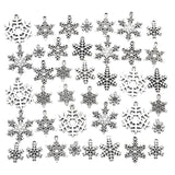 40pcs Christmas Snowflakes Charms for Jewelry Making