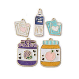 10pcs/Lot Enamel Poker Charms for DIY Jewelry Making
