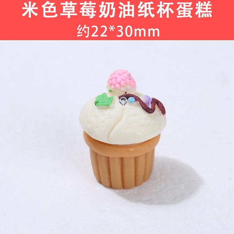 10Pcs Resin Cake Charms Pendants DIY Jewelry Making Accessories