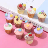 10Pcs Resin Cake Charms Pendants DIY Jewelry Making Accessories