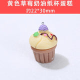 10Pcs Resin Cake Charms Pendants DIY Jewelry Making Accessories
