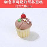 10Pcs Resin Cake Charms Pendants DIY Jewelry Making Accessories
