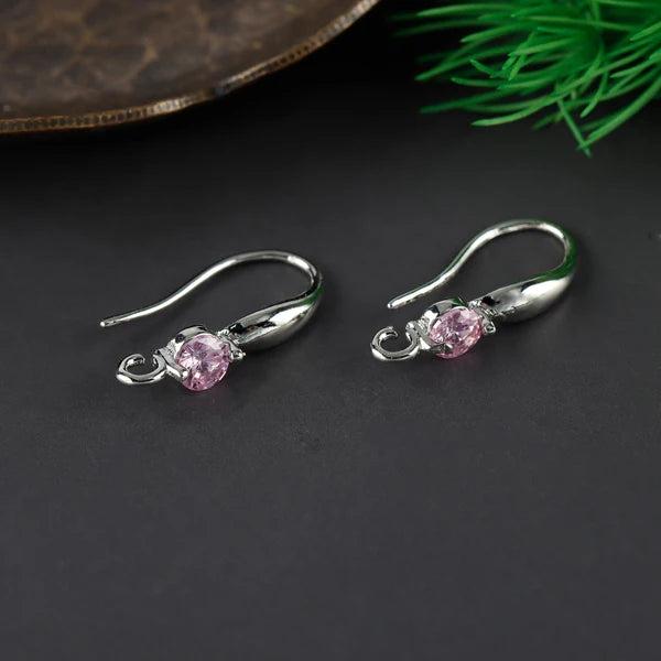 18k Plated Copper Zircon Clasp Hooks Jewelry Making 20pcs/lot