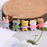 10Pcs Animal Resin Charms Smiling Face Pendant C678
