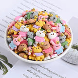 10Pcs Animal Resin Charms Smiling Face Pendant C678