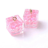 6Pcs Pearl Resin Charms Pendants for DIY Earrings C263