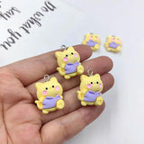 10pcs Funny Cat Charms Resin Pendant DIY Jewelry Making C1211