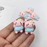 10pcs Pig Egg Charms Resin Pendant DIY Jewelry Making C1211