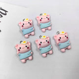 10pcs Pig Egg Charms Resin Pendant DIY Jewelry Making C1211