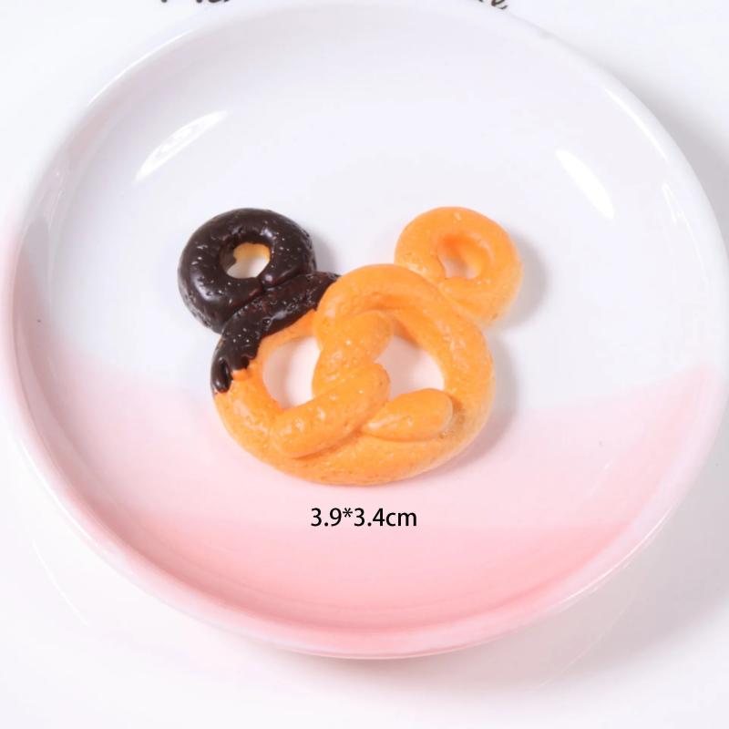 10Pcs Mouse Biscuit Resin Charms for DIY Jewelry Making