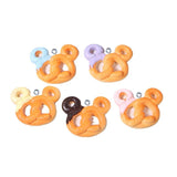 10Pcs Mouse Biscuit Resin Charms for DIY Jewelry Making