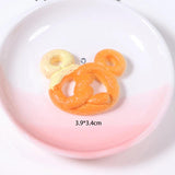 10Pcs Mouse Biscuit Resin Charms for DIY Jewelry Making