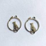 30pcs Cat And Mouse Charms Pendant DIY Simple Necklace Accessory