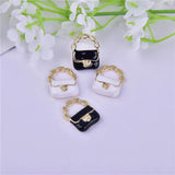 10Pcs 3D Handbag Enamel Charms for Jewelry Making DIY Accessories