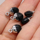 5 Natural Agate Stone Pendants for DIY Jewelry Making