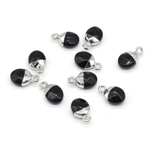 5 Natural Agate Stone Pendants for DIY Jewelry Making