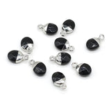 5 Natural Agate Stone Pendants for DIY Jewelry Making