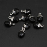 5 Natural Agate Stone Pendants for DIY Jewelry Making