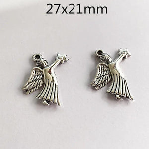 30pcs Angel Fairy Charms Pendants for Jewelry Making DIY Necklace Earrings